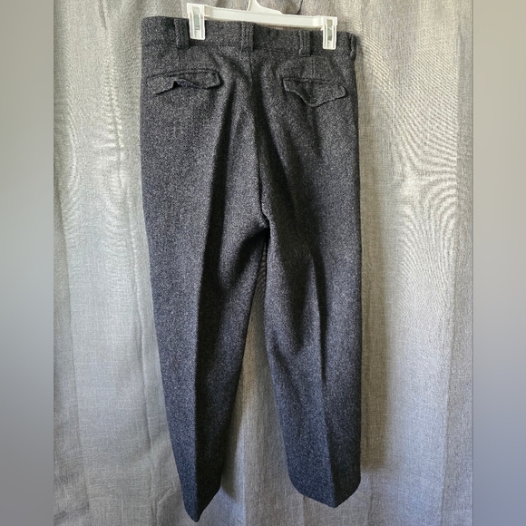 Woolrich Vtg Wool Malone Hunting Pants Trousers Size 33X27 Grey - Picture 2 of 7
